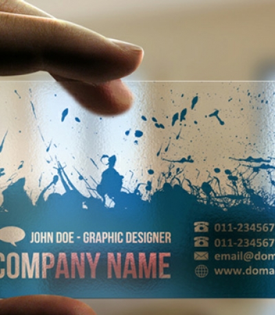 17 business card với thiết kế trong suốt bằng chất liệu plastic